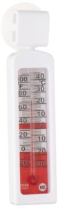rubbermaid commercial fgthr80c stainless steel blister carded refrigerator/freezer thermometer
