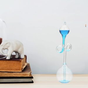 Gadpiparty Glass Sand Timer Hourglass Temperature Sensitive Sand Watch Novelty Sand Clock Hour Glass Sandglass for Kids Classroom Home Desk Office Decoration Blue