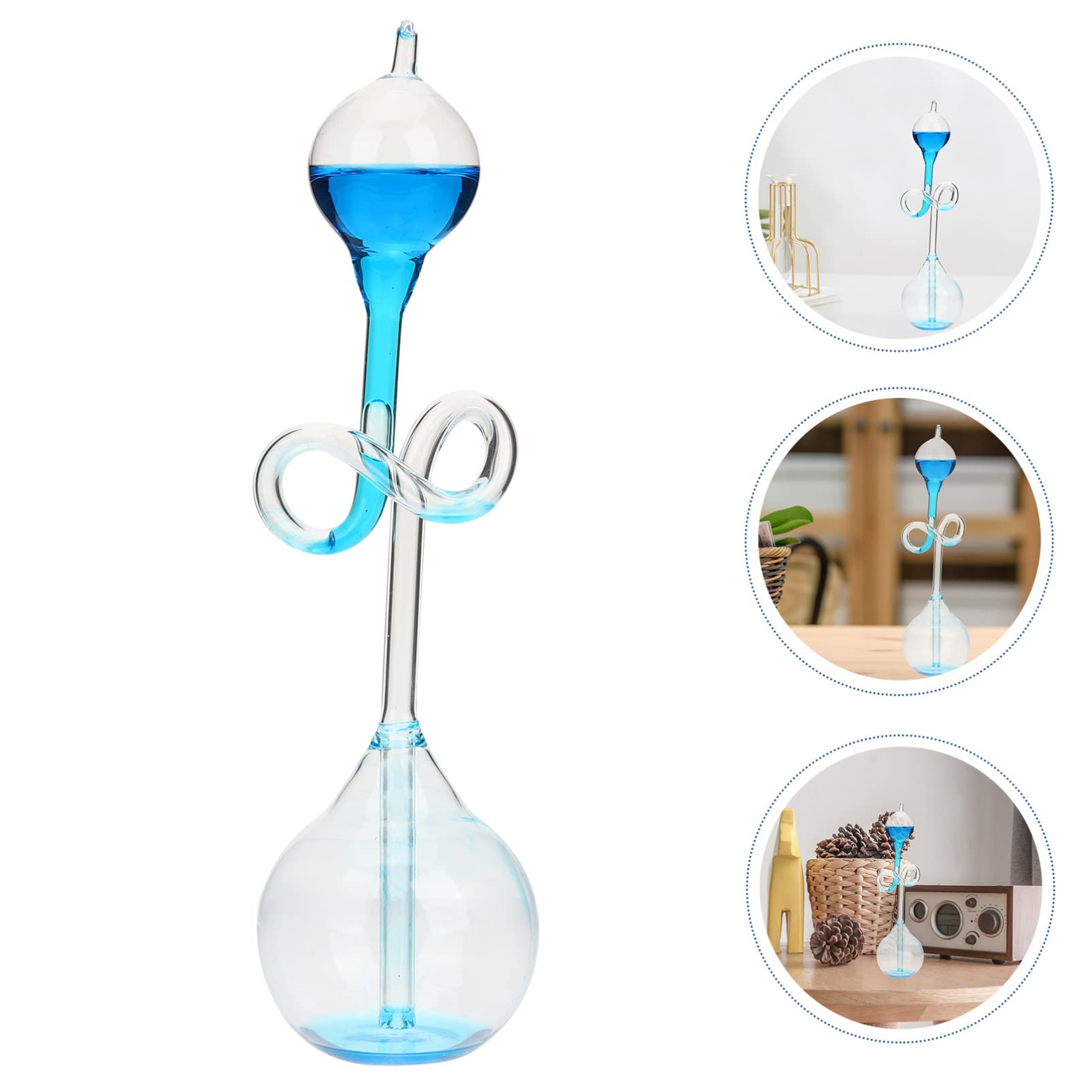 Gadpiparty Glass Sand Timer Hourglass Temperature Sensitive Sand Watch Novelty Sand Clock Hour Glass Sandglass for Kids Classroom Home Desk Office Decoration Blue