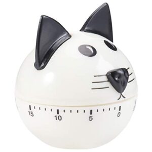 angoily 1pc kitchen timer animal timer kids timer minutes alarm mechanical minute timer visual timer toddler alarm clock cooking reminder white counter plastic outside to rotate household
