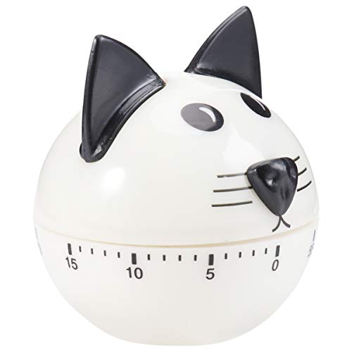 Angoily 1pc Kitchen Timer Animal Timer Kids Timer Minutes Alarm Mechanical Minute Timer Visual Timer Toddler Alarm Clock Cooking Reminder White Counter Plastic Outside to Rotate Household