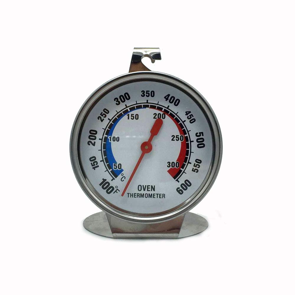 Extra Large Dial Oven Thermometer Clear Large Number Easy-to-Read Oven Thermometer with Hook and Panel Base Hang or Stand in Oven