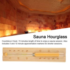 Jeffergarden Sauna Hourglass Sand Timer Countdown Clock 15 Minutes Timing Hourglass