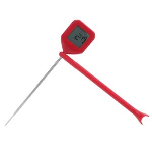 Food Thermometer 360 Degree Rotating Digital Electronic Meat Thermometer High Precision Temperature Measurement Tool for Barbecue Kitchen(Red)
