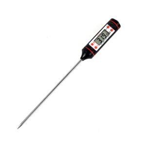 balepha digital meat thermometer instant read cooking thermometer for grilling bbq bath water with lcd sreen long probe(5.9inch)