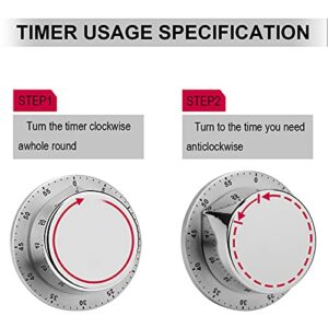 Kitchen Timer Unicorn Floral Magnetic Countdown Clock for Cooking Teaching Studying