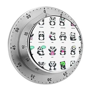 kitchen timer cute panda magnetic countdown clock for cooking teaching studying