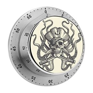 kitchen timer pirate skull magnetic countdown clock for cooking teaching studying