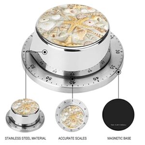 Kitchen Timer Seashells Magnetic Countdown Clock for Cooking Teaching Studying