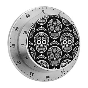 kitchen timer black skull classroom timer stainless steel countdown timer with magnetic backing
