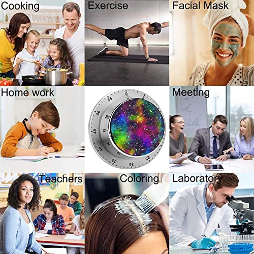 Kitchen Timer Universe Nebula Magnetic Countdown Clock for Cooking Teaching Studying