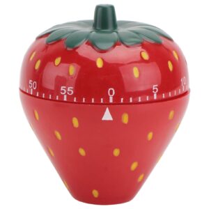 cabilock rotating alarm timer cooking timer mechanical 1pc strawberry timer boiled eggs clock plastic outside to rotate digital clocks egg decorating