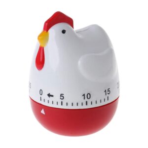 yangfr cute hen shape kitchen cooking timer mechanical countdown clock alarm reminder tool cooking mechanical timer temporizador