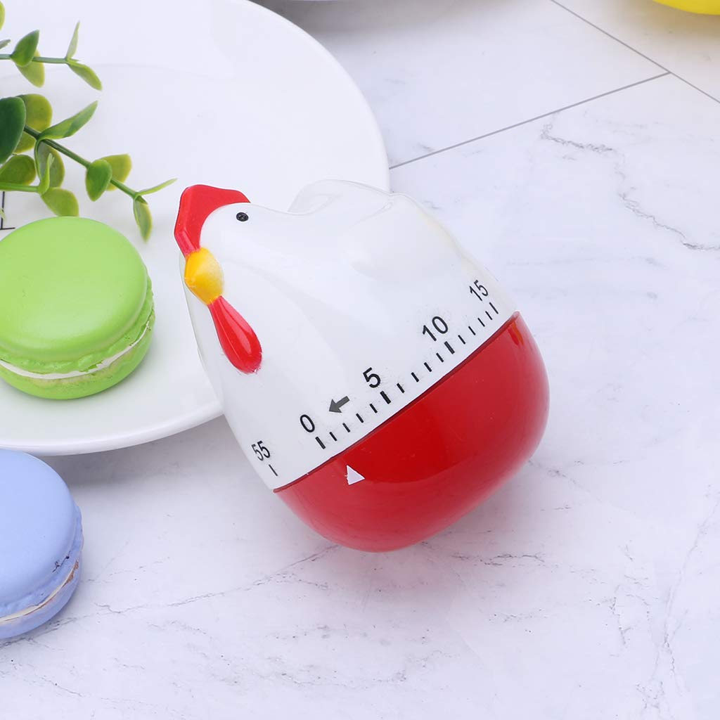 Yangfr Cute Hen Shape Kitchen Cooking Timer Mechanical Countdown Clock Alarm Reminder Tool Cooking Mechanical Timer Temporizador