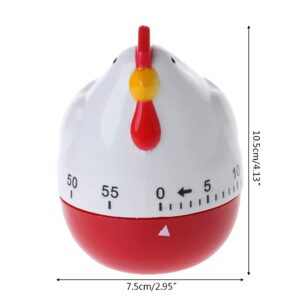 Yangfr Cute Hen Shape Kitchen Cooking Timer Mechanical Countdown Clock Alarm Reminder Tool Cooking Mechanical Timer Temporizador