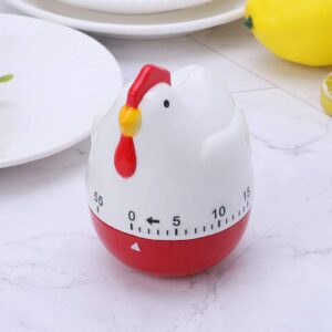 Yangfr Cute Hen Shape Kitchen Cooking Timer Mechanical Countdown Clock Alarm Reminder Tool Cooking Mechanical Timer Temporizador