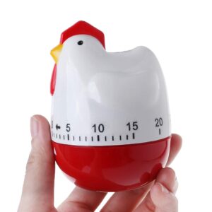 Yangfr Cute Hen Shape Kitchen Cooking Timer Mechanical Countdown Clock Alarm Reminder Tool Cooking Mechanical Timer Temporizador