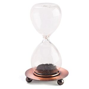 geekfts magnetic hourglass glass sand timer 7inches
