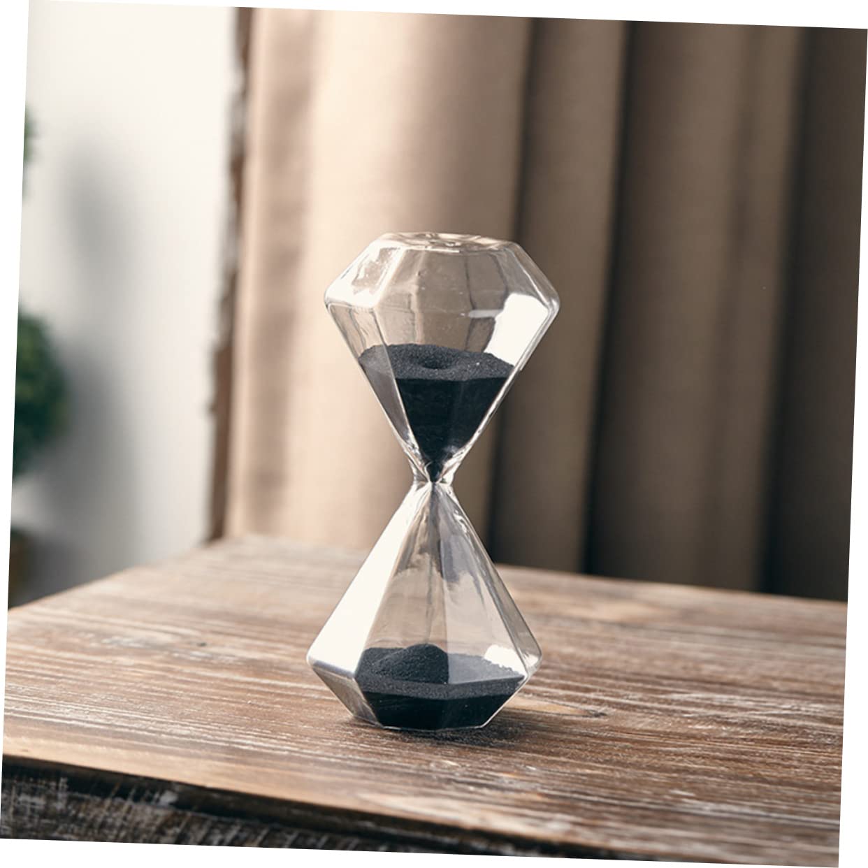 STOBOK Hourglass Desktop Clock Glass Multifunction Timer Gift Triangle Chic to Rotate Accessories Liquid Sand Clock Child High Borosilicate Glass Decorative Sand Decorate Sports