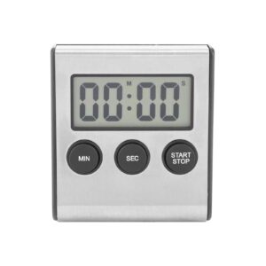 Digital Kitchen Timer Desktop Wall Mounted Timer Alarm Clock with Alarm Big Digit with Alarm, Big Digit, Back Stand