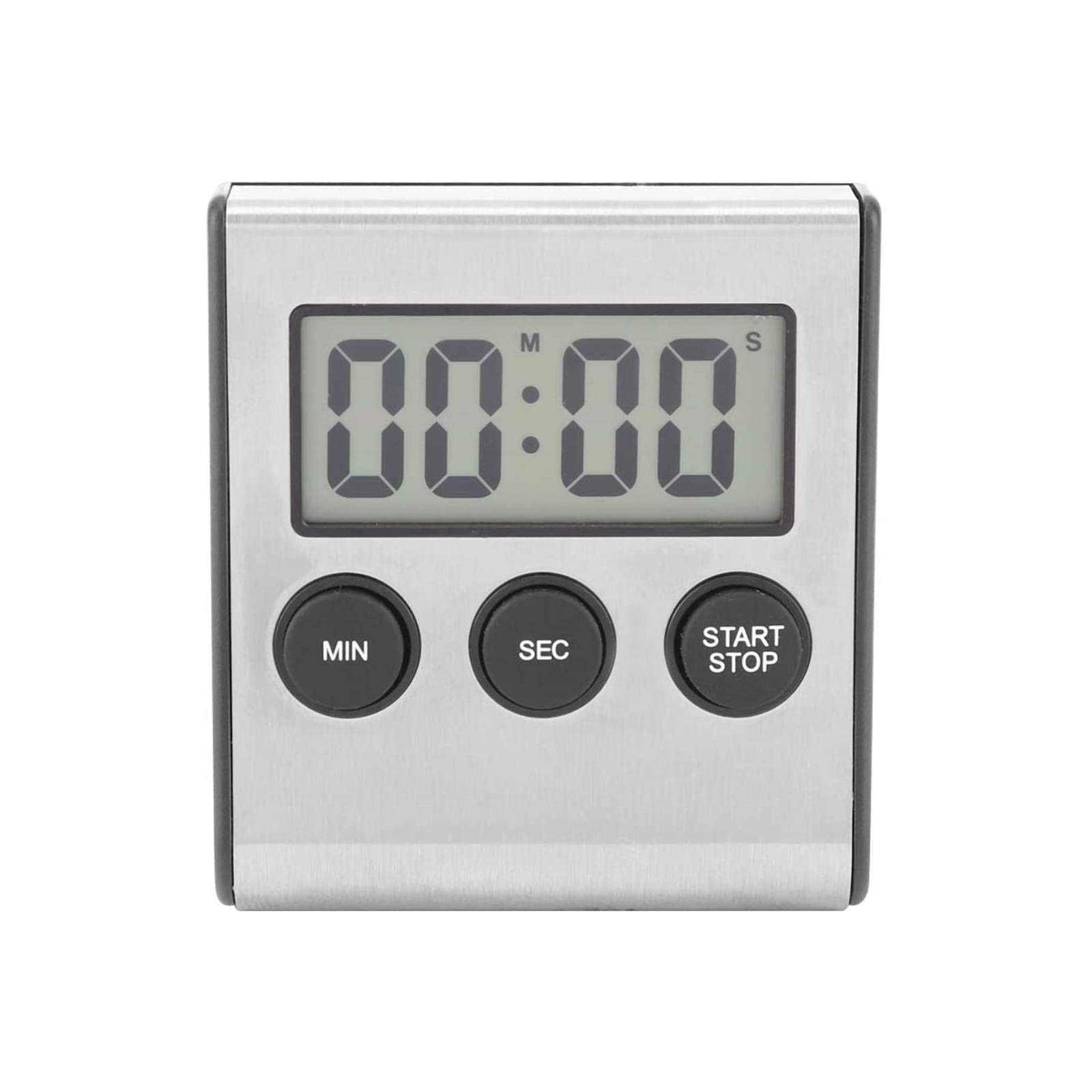 Digital Kitchen Timer Desktop Wall Mounted Timer Alarm Clock with Alarm Big Digit with Alarm, Big Digit, Back Stand