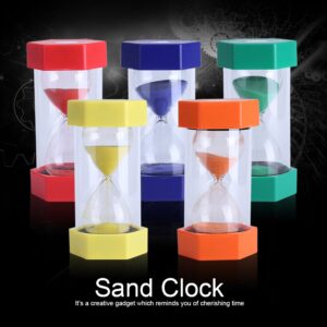 Sand Timer, 3/10/20/30/60 Minutes Hourglass Sand Clock Plastic Blue Sand Watch for Kids Games Classroom Home Office Kitchen Use(10 mins, Green)