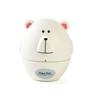golandstar cute cartoon cow or bear timers 60 minutes mechanical kitchen cooking timer clock loud alarm counters mini size manual timer (white bear)