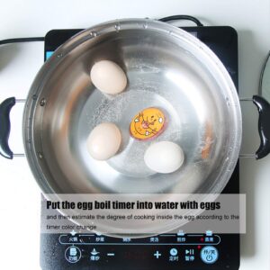 Egg Timer, Boiled Egg Timer, 1.8 X 2.2Inch Lightweight for Cooking Boiling Soft, Medium Or Hard Eggs Kitchen Boiled Egg