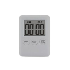 yiilshaoqx magnetic square lcd digital timer kitchen cooking countdown alarm clock tools - silver