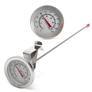 1pc kettle clip on dial thermometer home brew wine beer thermometers stainless steel hot liquid milk kitchen cooking probe yogurt temperature