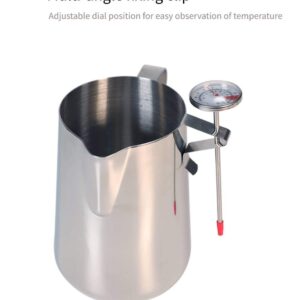 1Pc Kettle Clip on Dial Thermometer Home Brew Wine Beer Thermometers Stainless Steel Hot Liquid Milk Kitchen Cooking Probe Yogurt Temperature