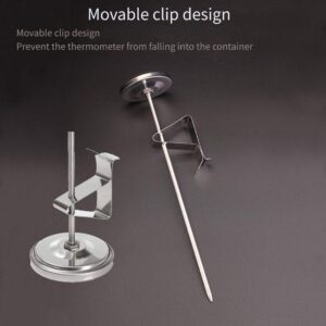 1Pc Kettle Clip on Dial Thermometer Home Brew Wine Beer Thermometers Stainless Steel Hot Liquid Milk Kitchen Cooking Probe Yogurt Temperature