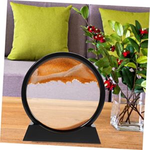 Abaodam 3pcs 3D Sand Painting Hourglass Calm Relaxing Desk Toy Flowing Sand Picture Bookshelf Decoration Moving Sand Art Decor Sand Painting Art Dynamic Sand Picture Sports Office Water