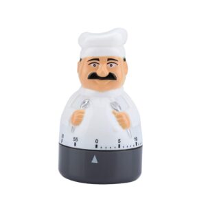 timer - chef timer dial kitchen timer cooking alarm analogue clock bell for chef tool