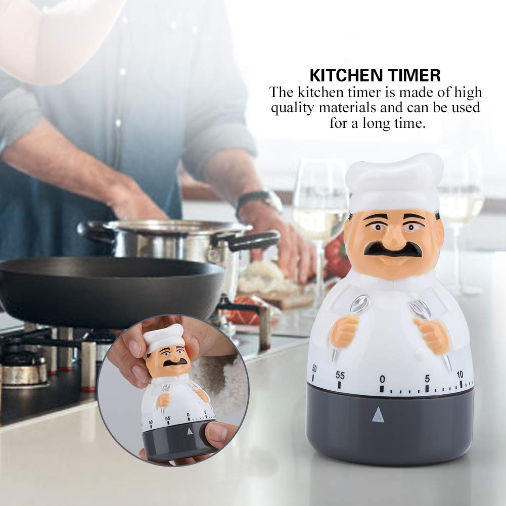 Timer - Chef Timer Dial Kitchen Timer Cooking Alarm Analogue Clock Bell For Chef Tool