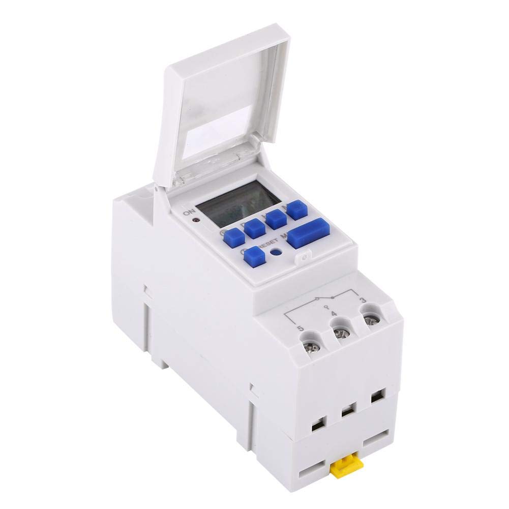 Digital Timer Switch, LCD Power Programmable Timer Time Switch Relay Time Control Switch Timer Digital Electronics General Purpose Timer Daily and Weekly Programs for Power Devices (110V)