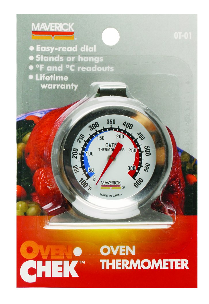 Maverick Housewares Redi-Chek Oven Thermometer, Silver