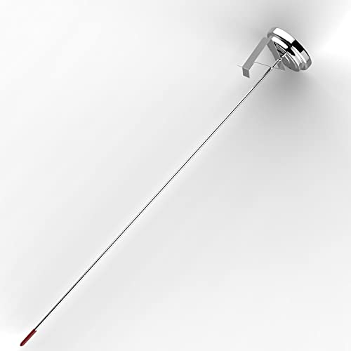 Lightbeam 16" Long Probe Deep Fry Thermometer with Pot Clip, Instant Read 2" Dial Meat BBQ Cooking Oil Thermometer for Deep Fry, Grill, Turkey, Candy, Coffee etc