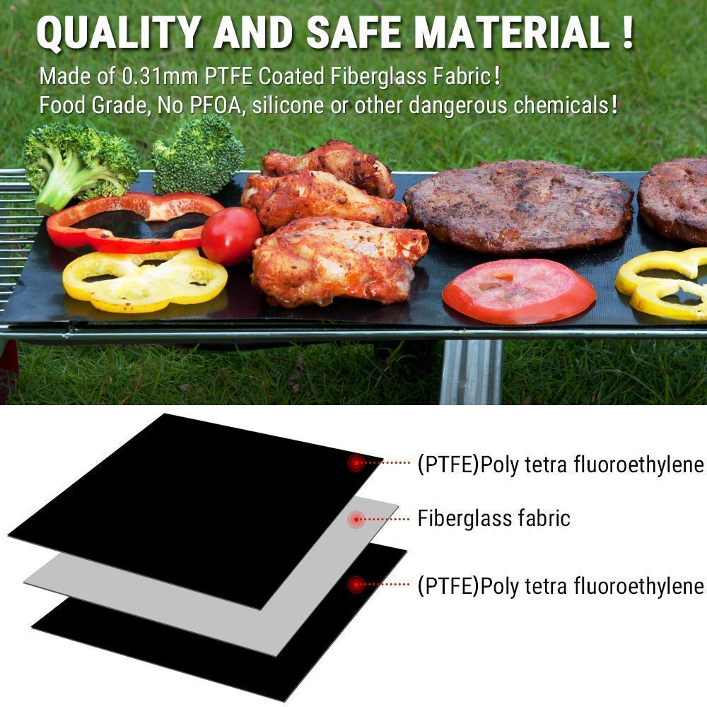 ThermoPro TP01A Digital Meat Thermometer for Cooking+ThermoPro TP932 BBQ Grill Mat Set of 2 Grill Mats Non Stick Reusable