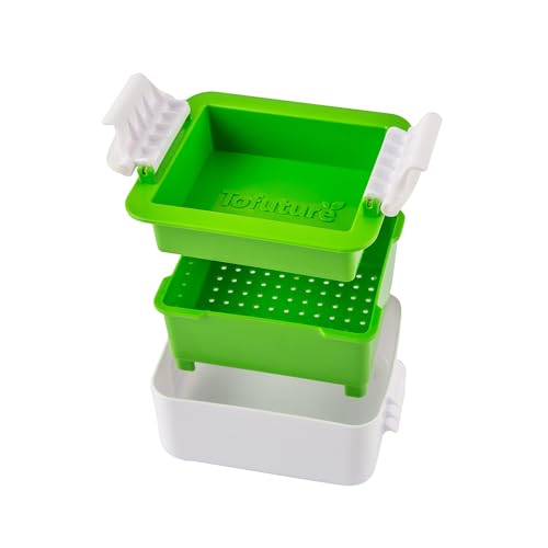 Tofuture Tofu Press - The Orginal and Best Tofu Press. Easily And Quickly Remove Water from Tofu to Improve the Flavor and give Perfect Texture Everytime, 6x5x3 inches