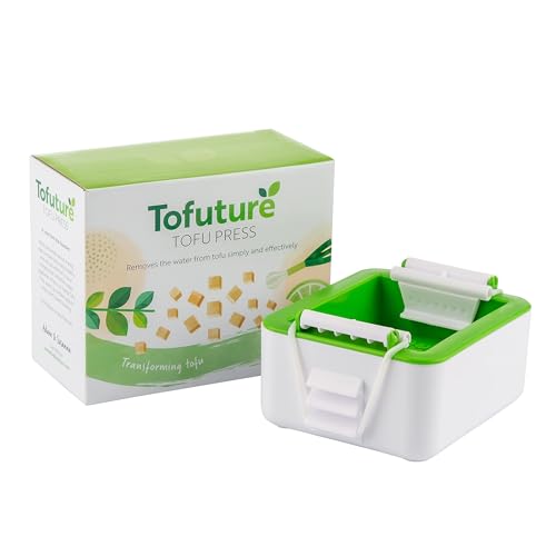 Tofuture Tofu Press - The Orginal and Best Tofu Press. Easily And Quickly Remove Water from Tofu to Improve the Flavor and give Perfect Texture Everytime, 6x5x3 inches