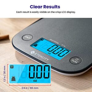 Etekcity Food Kitchen Scale, Digital Mechanical Weighing Scale, Grams and Oz for Weight Loss,Cooking, and Baking, Black