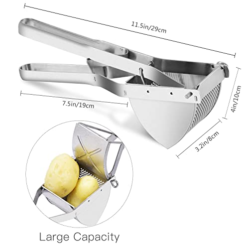 Potato Ricer, Sopito Stainless Steel Potato Masher for Commercial and Home Use