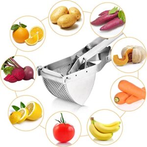 Potato Ricer, Sopito Stainless Steel Potato Masher for Commercial and Home Use