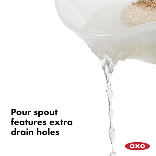 OXO Good Grips Rice & Small Grains Washing Colander, 15.4 x 23.3 x 13.9 cm