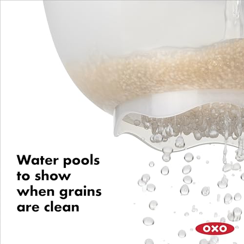 OXO Good Grips Rice & Small Grains Washing Colander, 15.4 x 23.3 x 13.9 cm