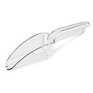 new star foodservice 34387 polycarbonate plastic utility ice scoop, clear, 6-ounce