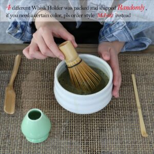 TEANAGOO MA-01 Japanese Matcha Ceremony Accessory, Matcha Whisk (Chasen), Traditional Scoop (Chashaku), Tea Spoon, Whisk Holder, The Perfect Set to Prepare a Traditional Cup of Matcha.…