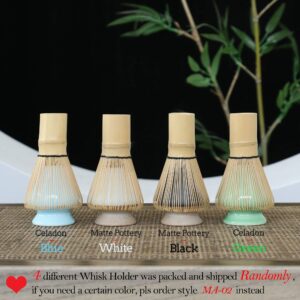 TEANAGOO MA-01 Japanese Matcha Ceremony Accessory, Matcha Whisk (Chasen), Traditional Scoop (Chashaku), Tea Spoon, Whisk Holder, The Perfect Set to Prepare a Traditional Cup of Matcha.…