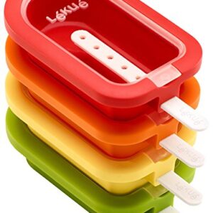 Lekue Stackable 4 Pieces Popsicle Mould, One Size, Multicolour